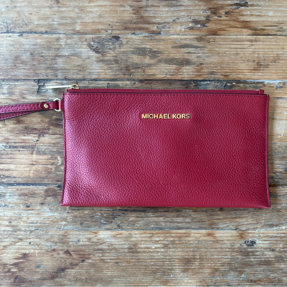Michael Kors Red Wristlet